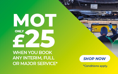 MOT for 25 with a service
